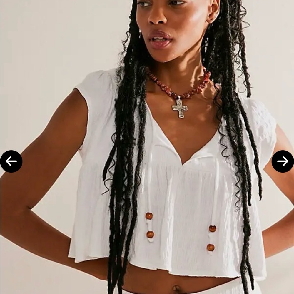 Free People Beach Alaina Crop Top